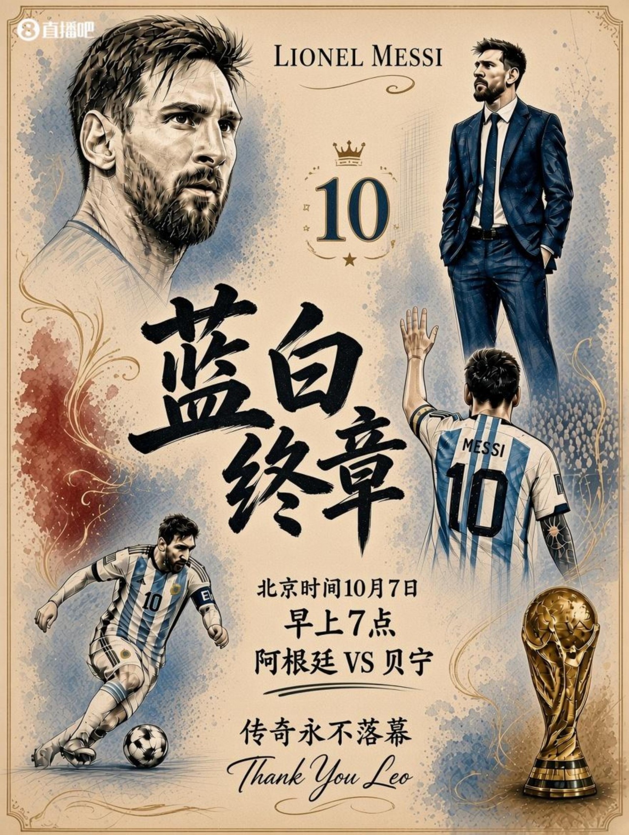 早报：梅西迎国家队告别赛！C罗长文回应离队风波 国足友谊赛连败