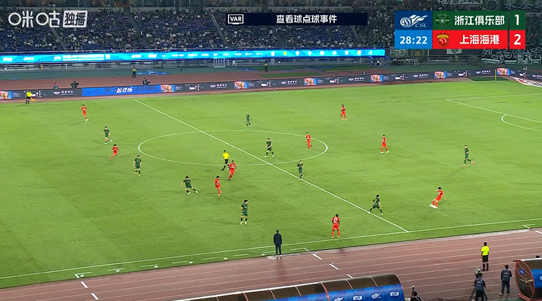 海港4-2逆转浙江 梅伦多传射米特里策点射+造乌龙王钰栋替补造点